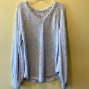 A light blue sweater from Hollister